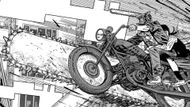 Denji and Asa evade the Falling Devil as seen in the manga (Image credit: Shueisha)